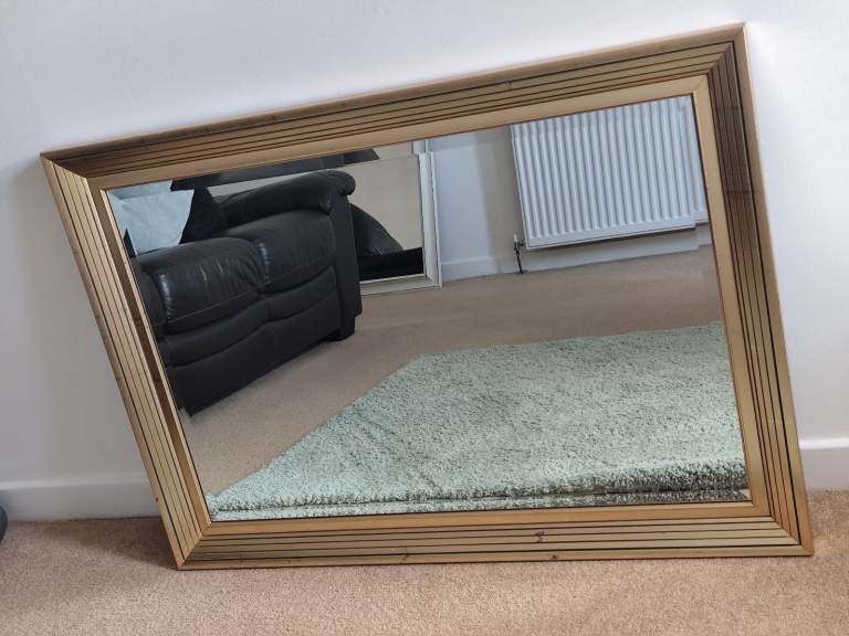 Gold framed mirror 