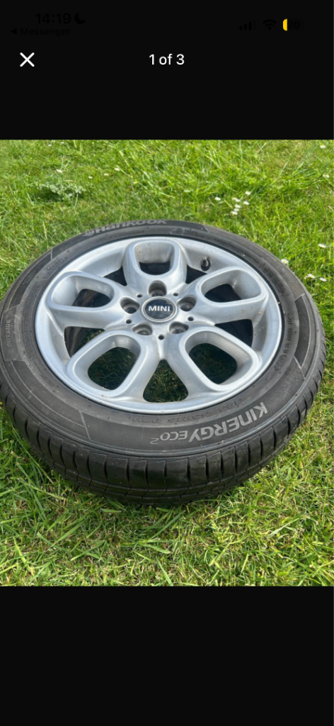MINI TYRES inc ALLOYS X4 