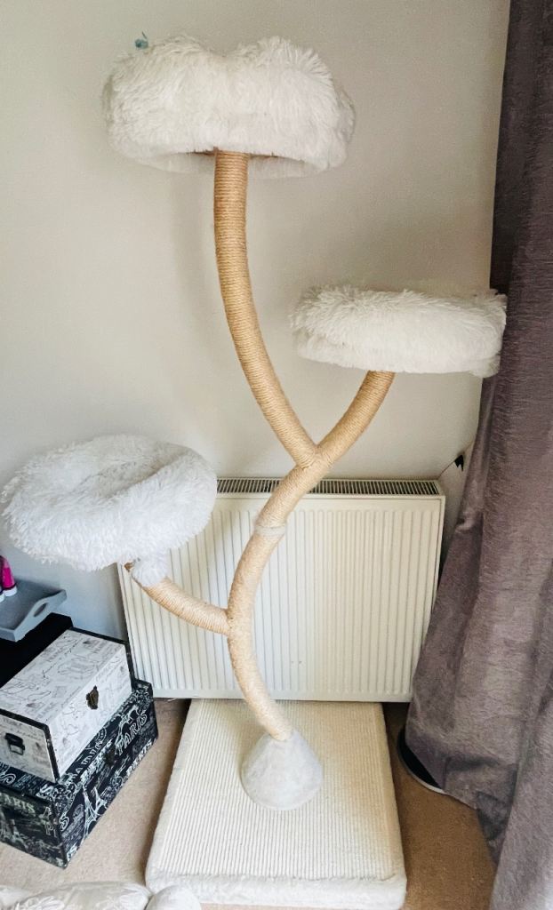 Cat tree great condition modern look can delivery local 