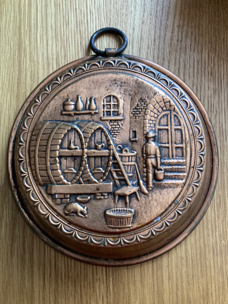 Vintage copper jelly mould 