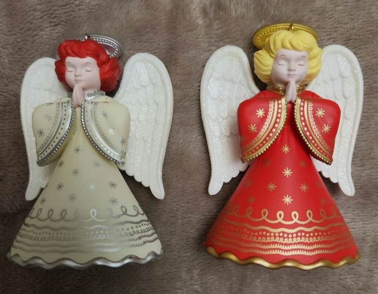 2 NEW HALLMARK ANGEL ORNAMENTS -  and other angels and decor