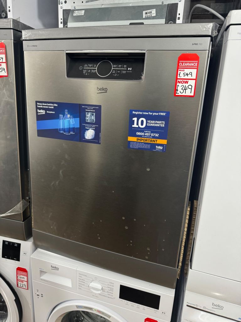 🍽️NEW🫧RRP £499!! Beko PRO BPro700 Dishwasher - Stainless / Silver 
