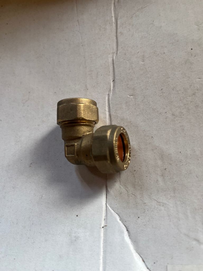 New Brass Compression Elbow Fitting