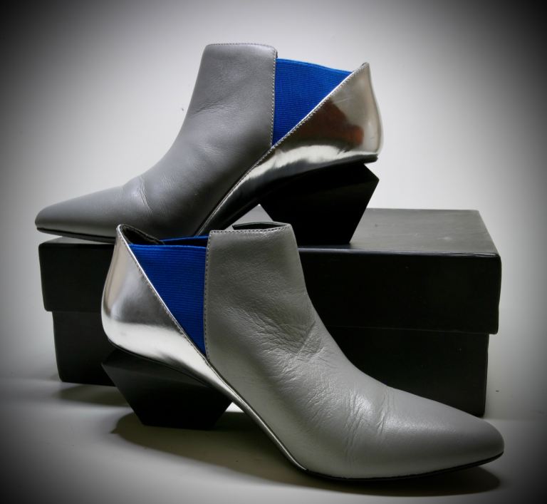 United Nude Ladies Rocky Elasticated Anklet Boots - Silver