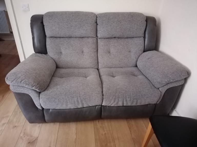 Reclining 2 Seater Sofa With Charging Ports