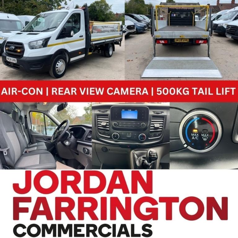 2024 FORD TRANSIT 2.0 350 TRAFFIC MANAGEMENT DROPSIDE WITH TAIL LIFT **AIR-CON**