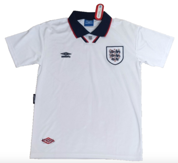 New Retro Umbro England Football Shirt (93-95) – L-m (21.5" Pit To Pit - CHECK!!!!)