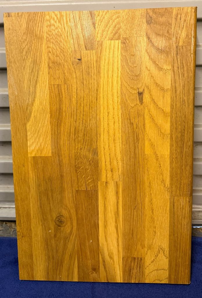 Block oak worktop wood offcut 49.5 x 33cm