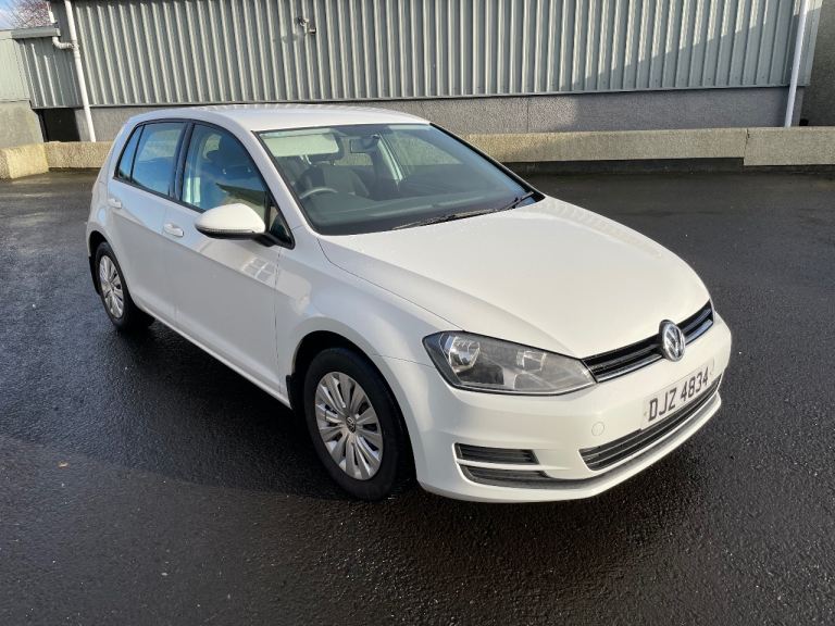 2013 White Volkswagen Golf, Manual, 1.2L, 73764 miles. Full years MOT. Timing belt changed. 