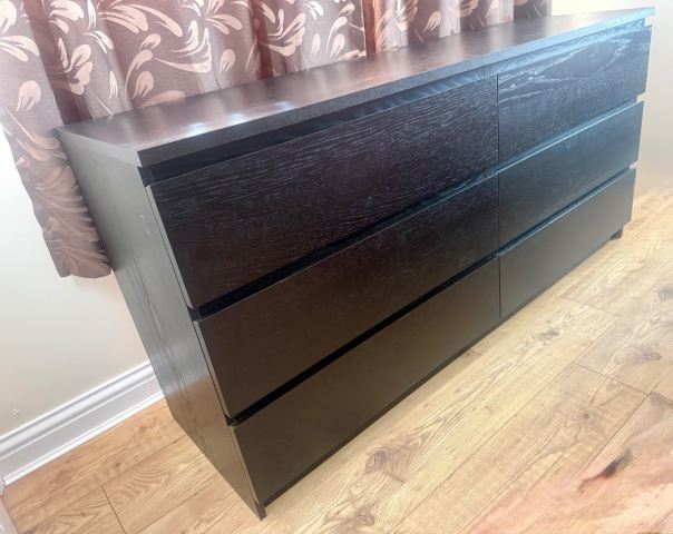 malm 6 drawer dresser black brown IKEA Malm Black Brown Wood 6 Drawer Dresser - Dressers & Chests of Drawers  - Mathias, West Virginia | Facebook Marketplace