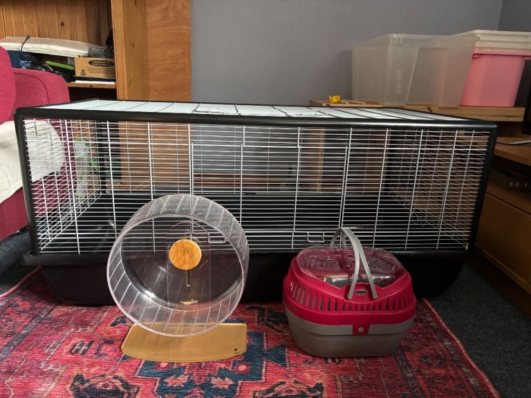 Hamster cage and accessories 