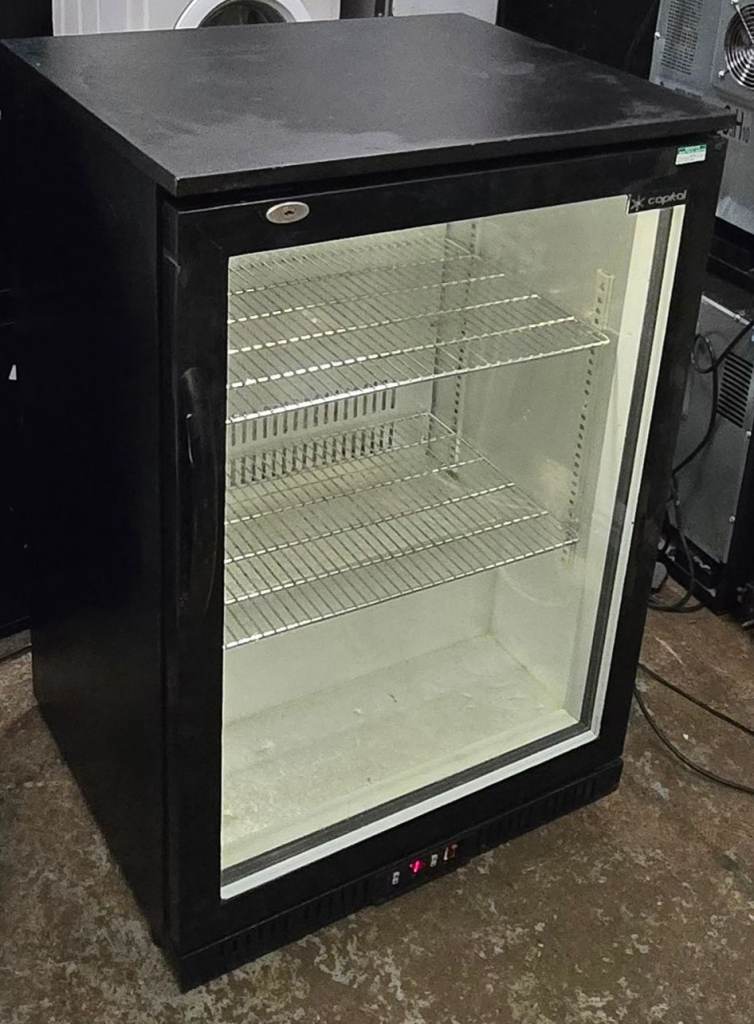 Capital PREM 1 Single Door Bottle Cooler - Black, Bar FRIDGE