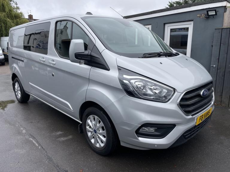 FORD TRANSIT CUSTOM 2.0 TDCI 320 LIMITED 6 SEAT CREW VAN LWB EURO 6 2023