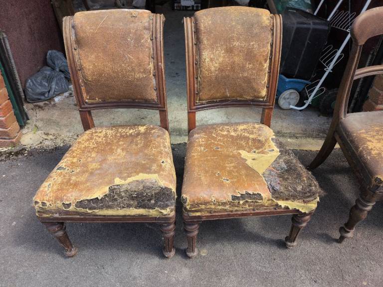 FREE - Two Vintage Wooden Chairs – Project/Restoration