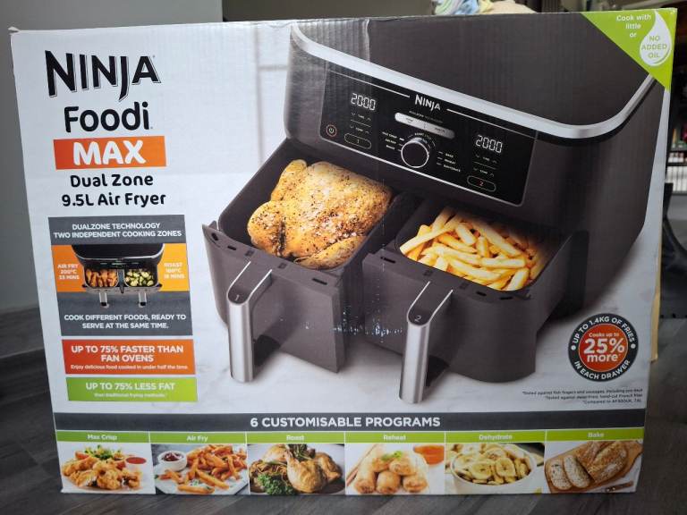 Ninja Foodi Max Dual Zone 9.5l Air Fryer