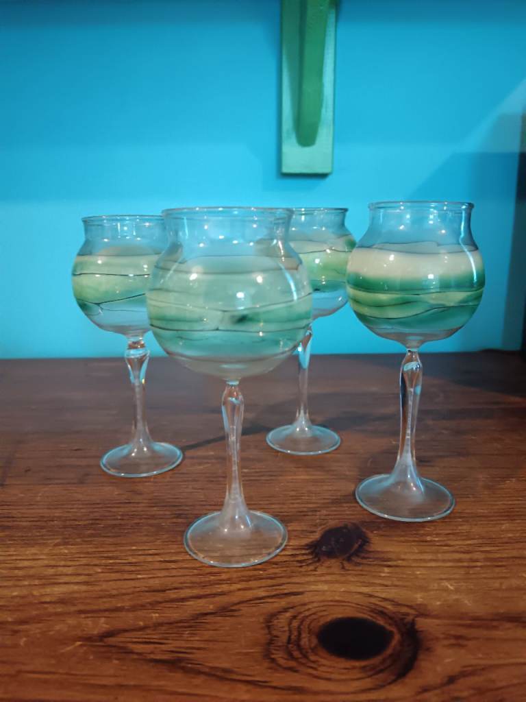 Hand blown Portuguese glasses 