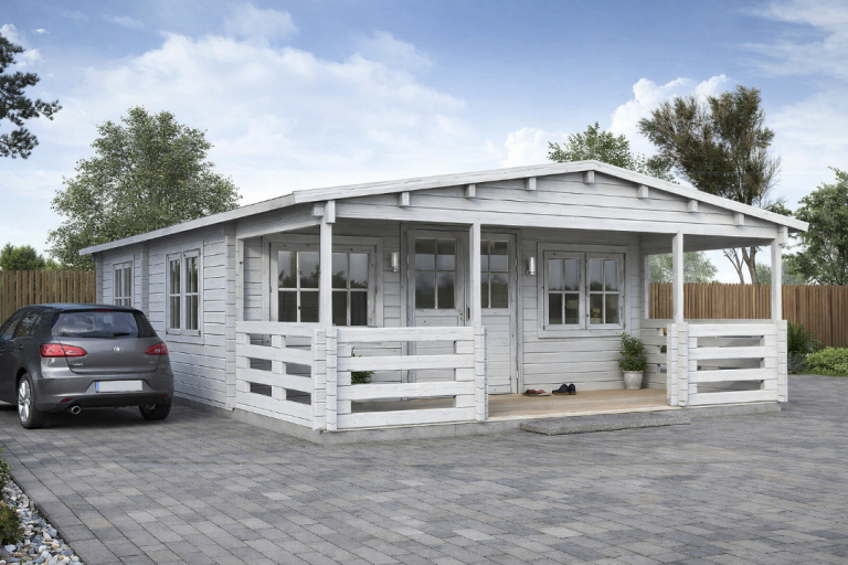 Two Bedroom Log Cabin Annexe Spanga 6m x 6.5m