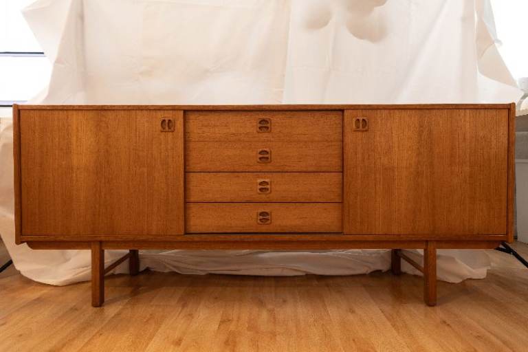Rare Vintage 1960s IKEA Ladoga Sideboard by Erik Wørts – Mid Century Danish Teak