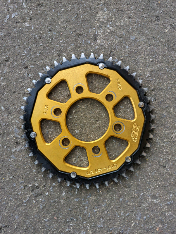 BENELLI TNT 125 REAR SPROCKET GOLD ⚠️ 43T