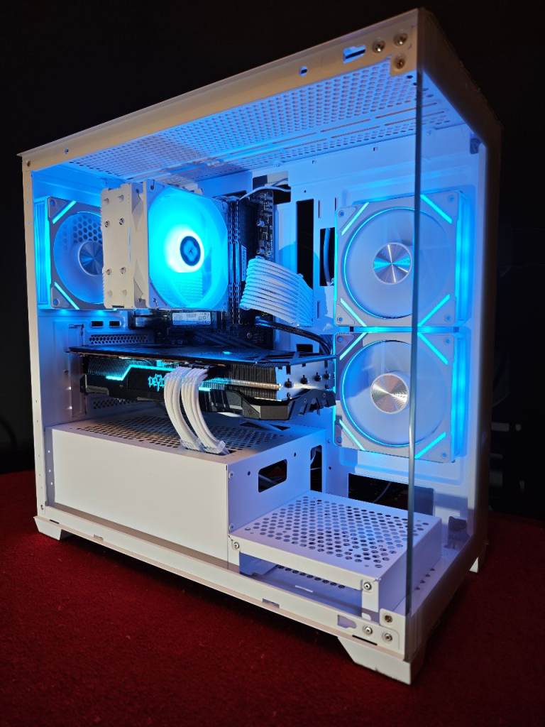 White RGB Gaming PC | RX 5700 XT (3060 Tier) | Ryzen 5 | 750GB Hybrid storage