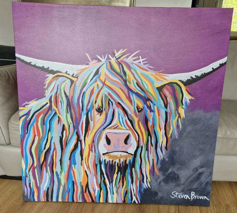 Steven Brown Angus McCoo Large Canvas Print 
