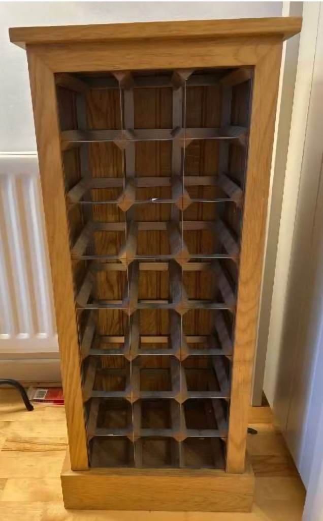 Pine 24 bottle wine rack
