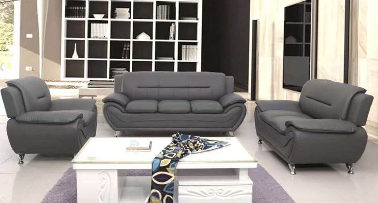 >🚚EXPERIENCE LUXURY LIVING WITH OUR UK BRAND NEW 3+2 SEATER ❤️ORIGINAL LEATHER SHEERAZ SOFA SET>>