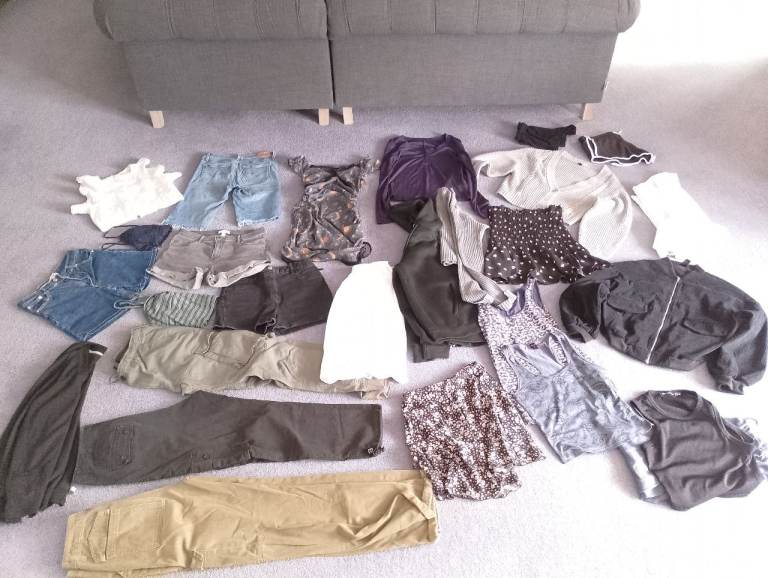Large bundle of teenage girls clothes in size S/UK 8-10