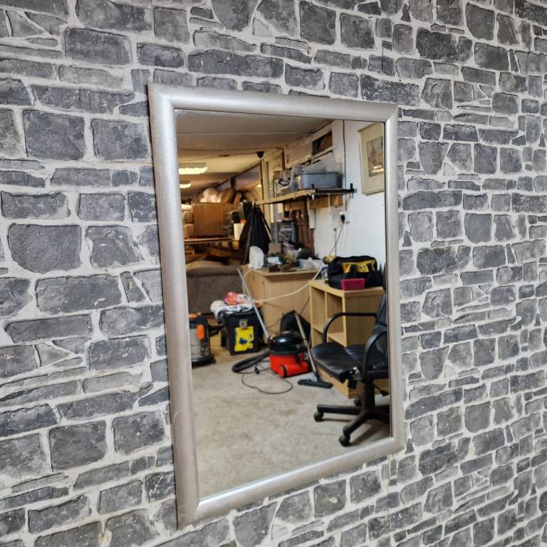 Silver Framed Wall Mirror