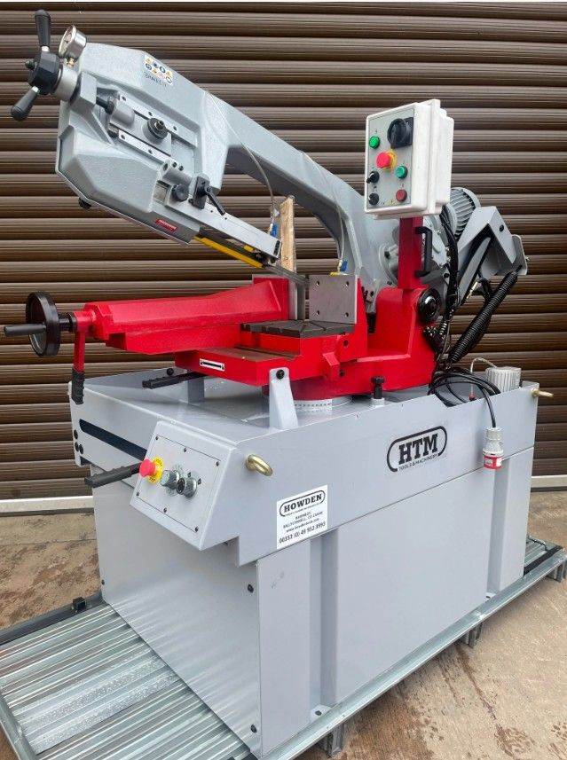 HTM Bandsaw 13" x 11"|2 Way Swivel Head| Hydraulic Ram|Coolant Pump|3HP|400V
