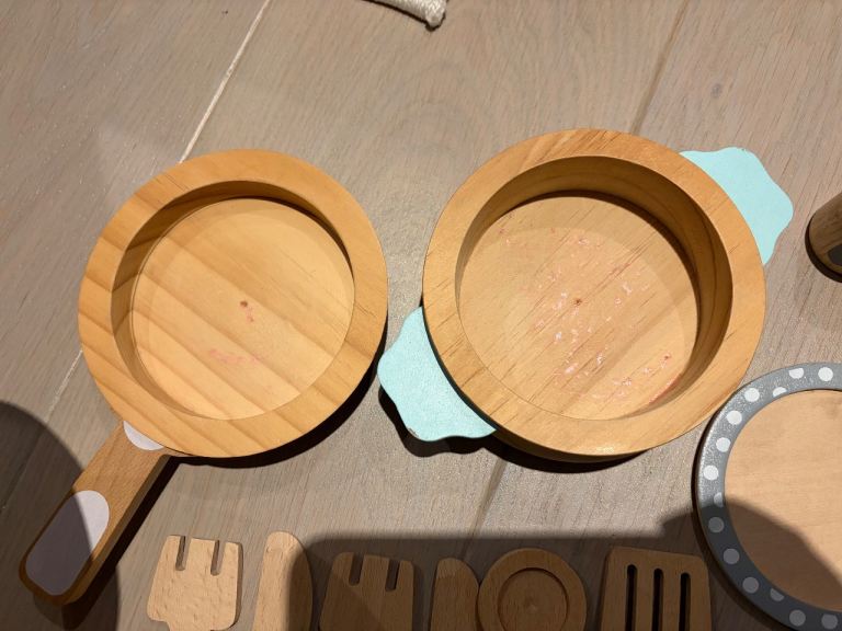 Kids wooden toy kitchen 