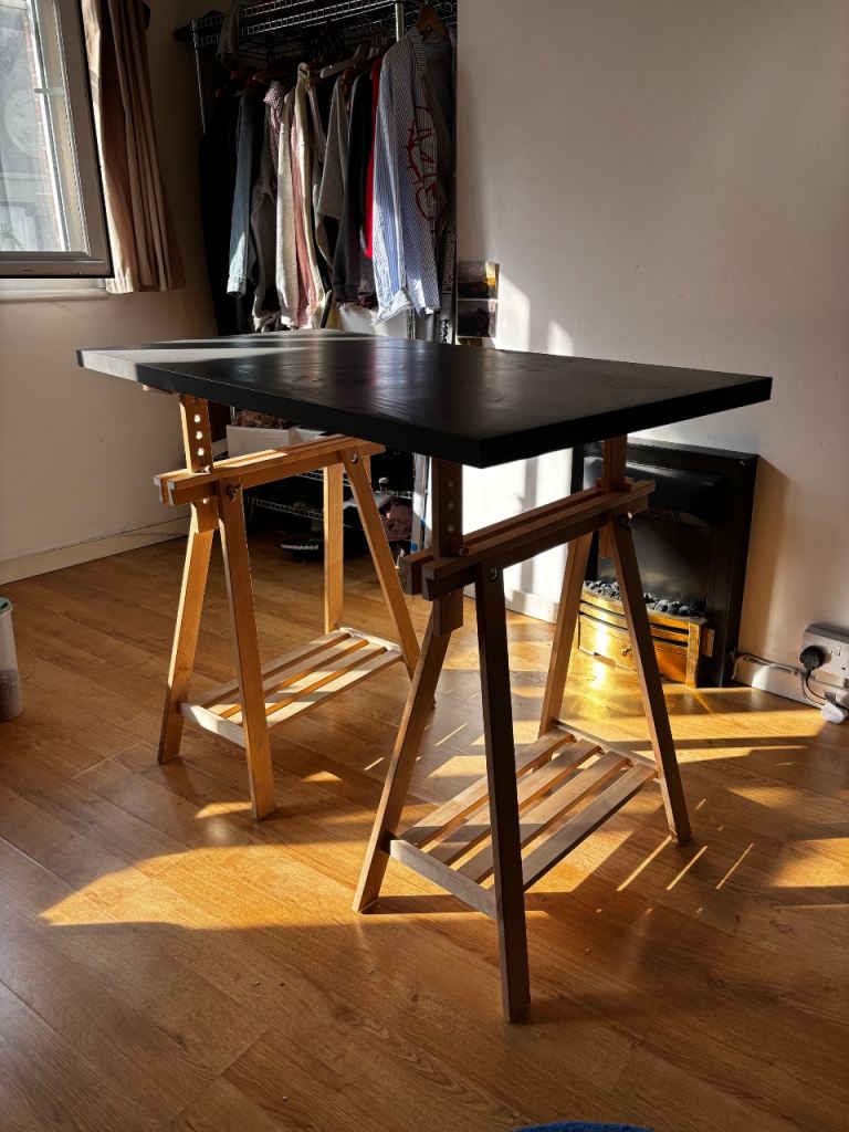 Adjustable wooden desk/table 