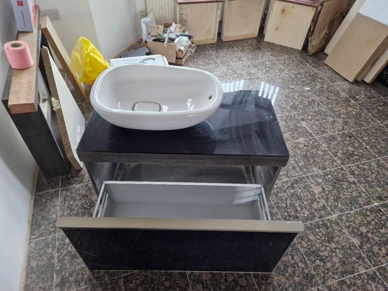 Wall mounted bathroom sink cabinet (FREE)