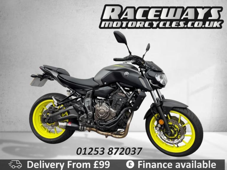 YAMAHA MT-07 2018 18 REG GREY, 14,243 MILES MT07 689CC USED MOTORCYCLE