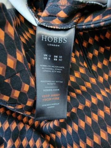 hobbs cigarette trousers HOBBS Geo Diamond Print Trousers Sz 12 🔸 Luxury Black & Orange Cigarette  Pants | in Peterborough, Cambridgeshire