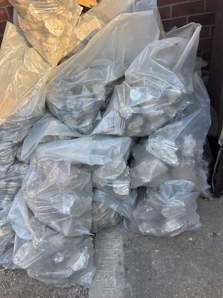 Bagged hardcore broken concrete not bricks job lot bundle 