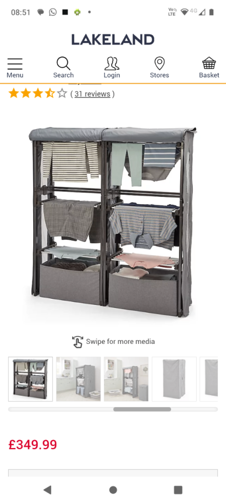 Lakeland Dry Soon Tri Mode Heated Hub RRP £345 brand new boxed