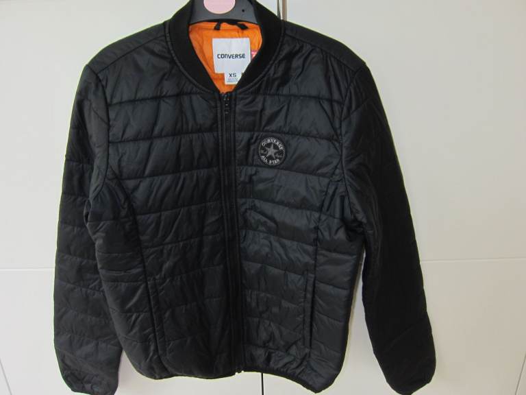 Ladies Converse Black Primaloft Bomber Jacket - Size XS