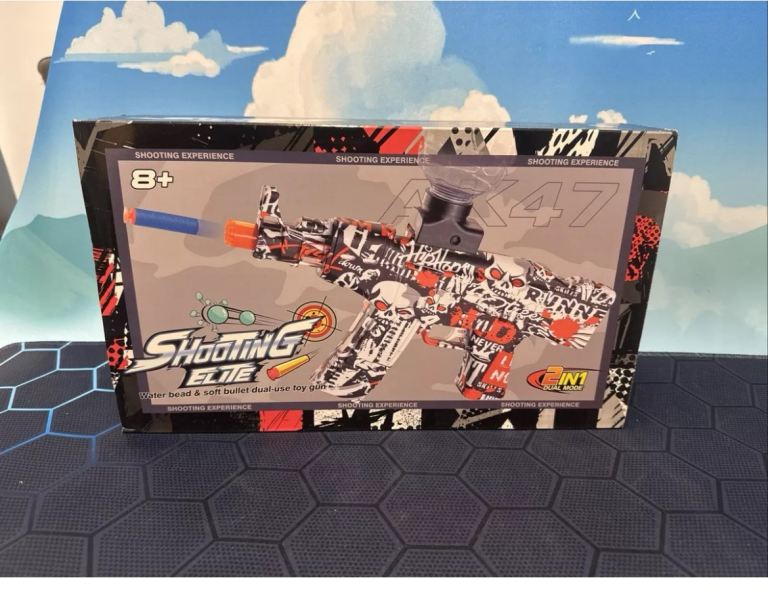 Electric Toy Gun Gel Bullets USB Charge Gel  Ball Shooter Mp5 20000 Ammo