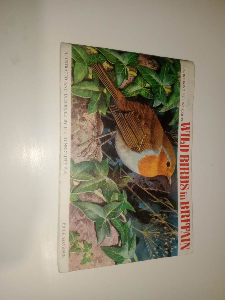 Brooke Bond Wild Birds in Britain Tea Cards Album Complete In Book