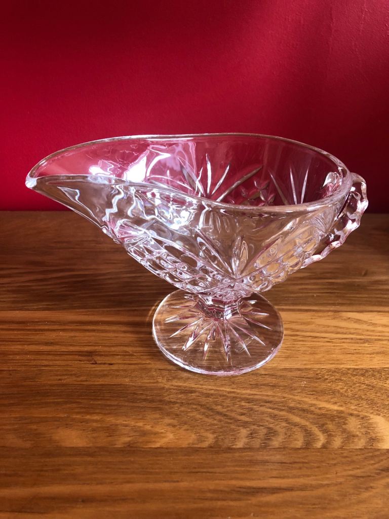 Crystal Gravy/Sauce Boat