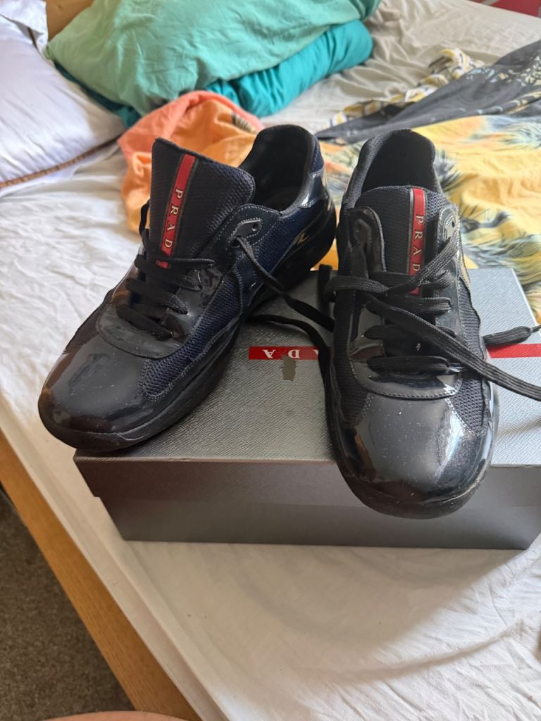 Prada America's Cup Trainers – Black, Good Condition