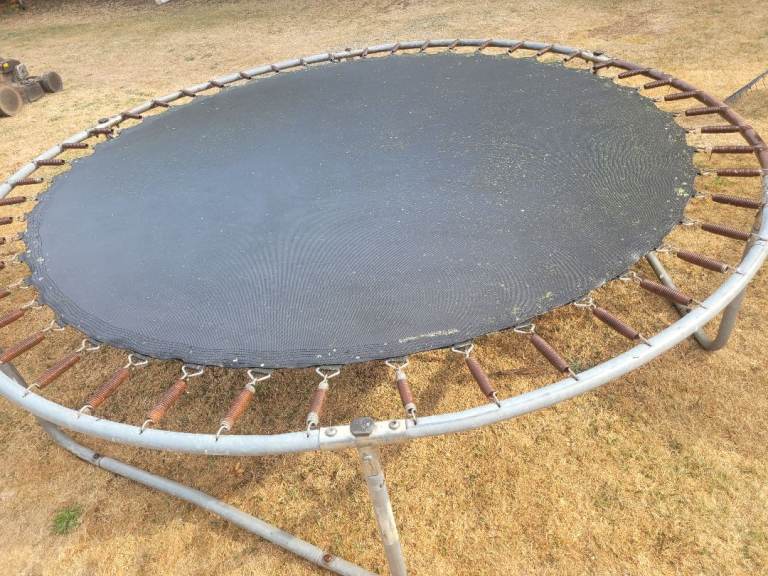 Garden Trampoline – Grey, Fair Condition