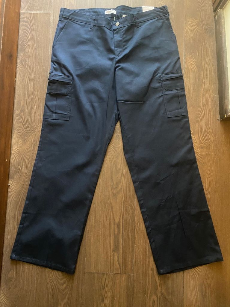Dickies Cargo Work Trousers – Navy, New with Tags