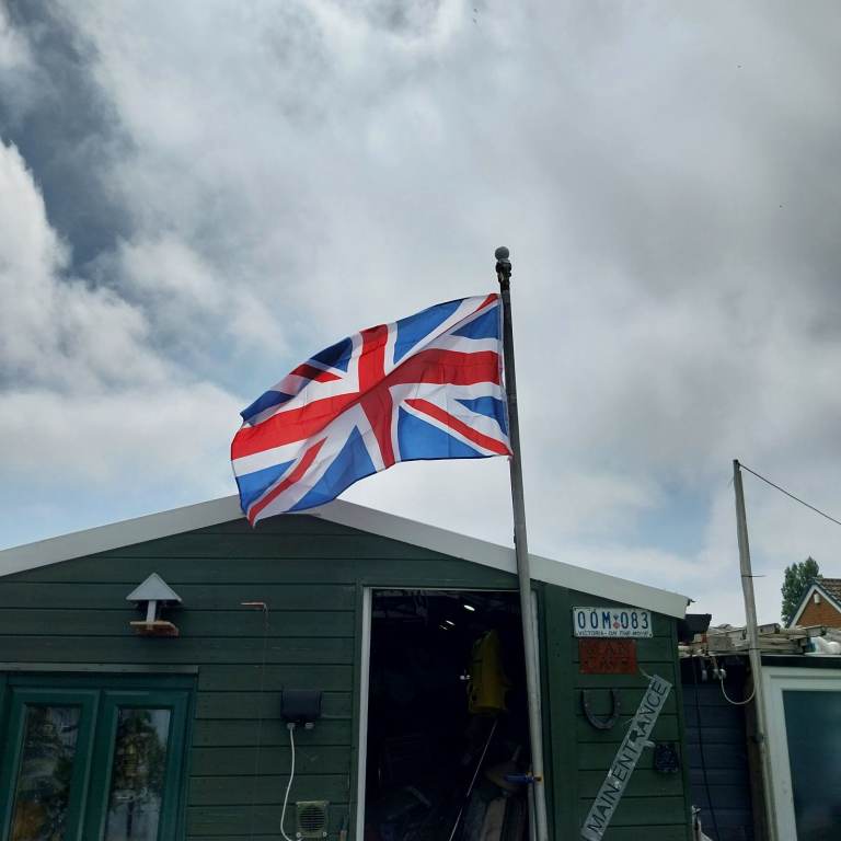 Flag and flag pole 