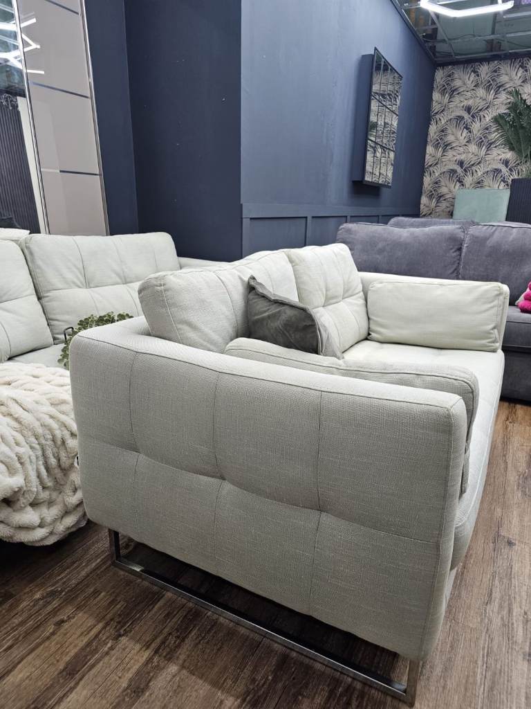 Dwell 3 & 2 Seater Sofas pale grey