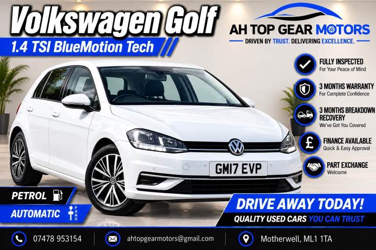 Volkswagen, GOLF, Hatchback, 2017, Auto, 1395 (cc), 5 doors
