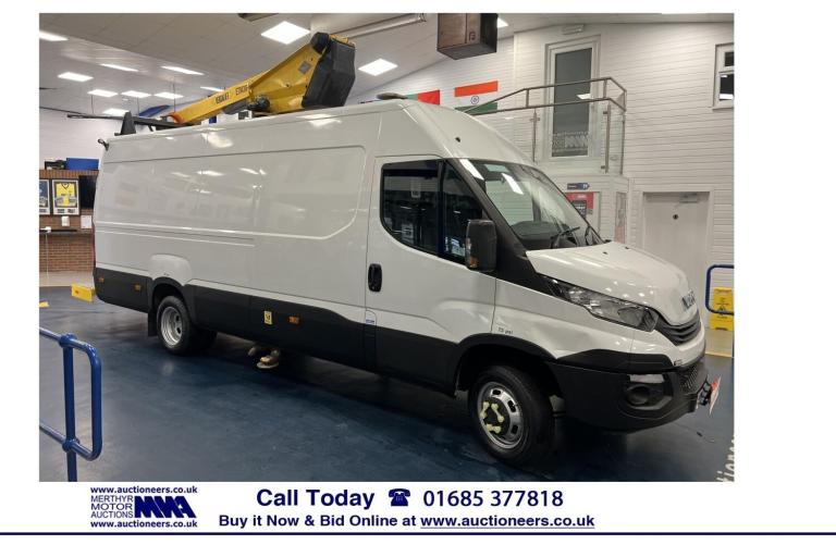 2017 Iveco Daily 3.0D HPI 150PS 5.2TON LWB HIGH TOP VAN C/W VERSALIFT ETM38-F 14M HOIST NA Diesel...