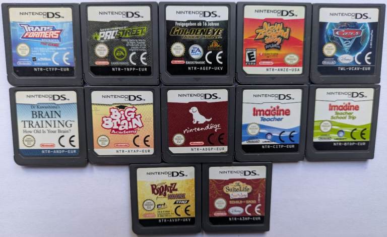 Nintendo DS Cart Only Video Games Bundle 12 Game Joblot Family Kids Lite DSI XL
