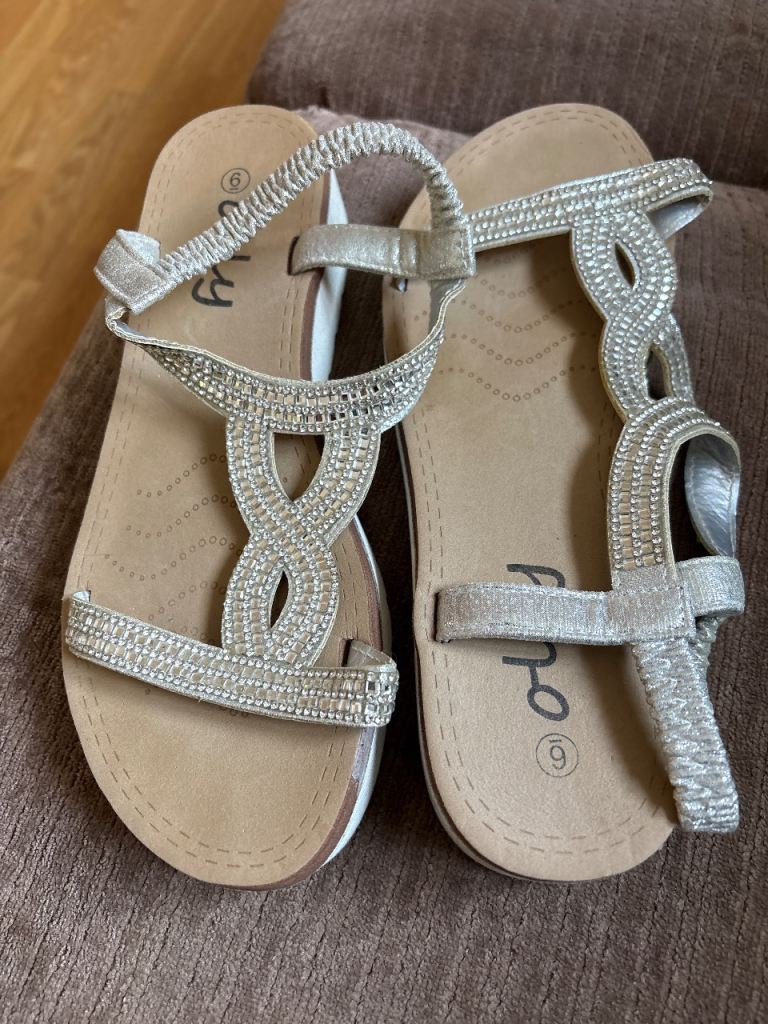 Silver sandals